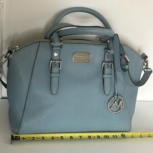 MICHAEL KORS SAFFIANO  LEATHER EXTERIOR BAG